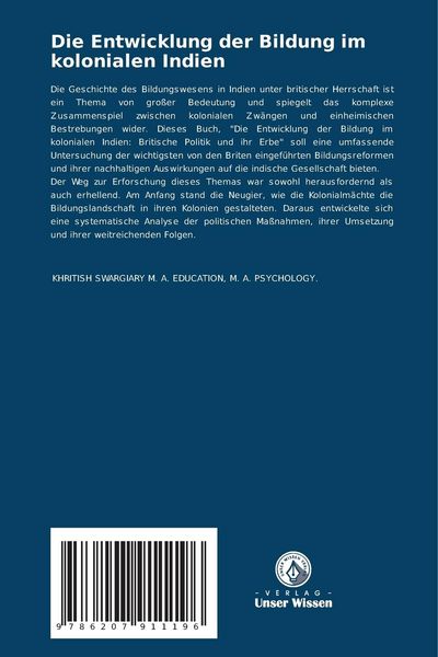 Produktbild: Die Entwicklung der Bildung im kolonialen Indien