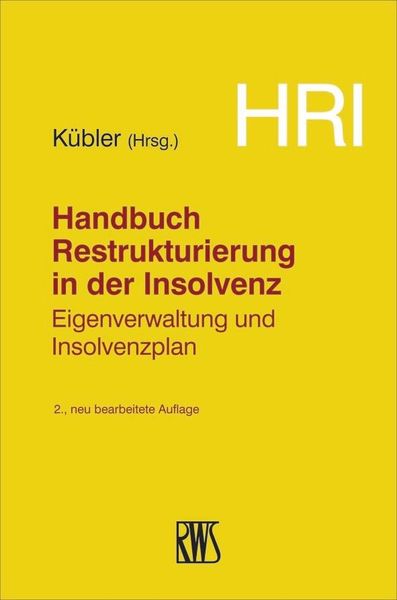 Produktbild: HRI - Handbuch Restrukturierung in der Insolvenz
