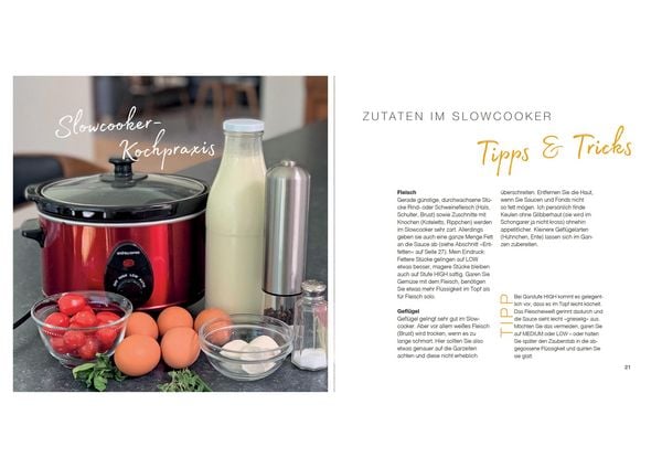 Produktbild: Das Slow-Cooker-Grundkochbuch - Informationen und Rezepte, um Zeit und Geld zu sparen - langsam gekocht schmeckt's einfach besser