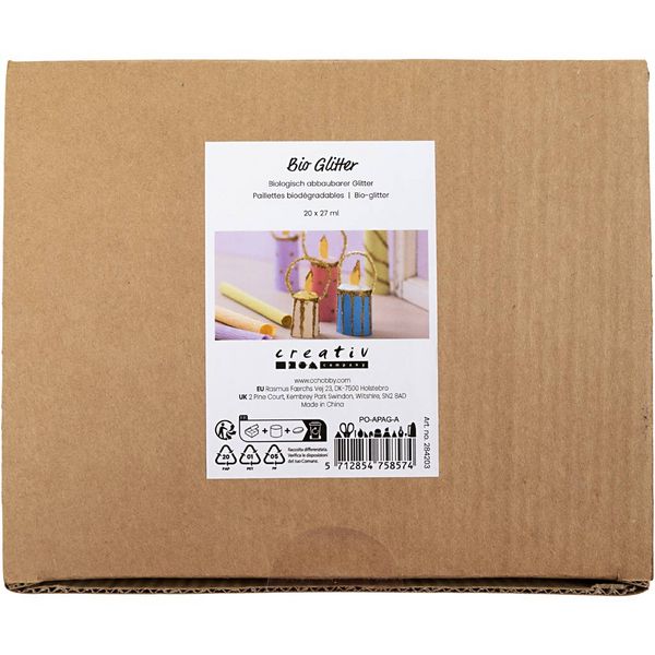 Produktbild: Creativ Company Bio Sparkles, sortierte Farben, 20x27 ml
