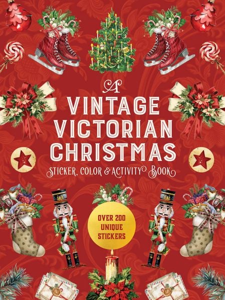 Produktbild: A Vintage Victorian Christmas Sticker, Color & Activity Book