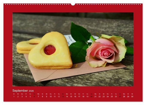 Produktbild: Botschaften mit Herz! (Wandkalender 2026 DIN A2 quer), CALVENDO Monatskalender