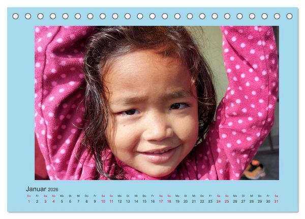 Produktbild: Kalender der Nepal Kinderhilfe e.V. (Tischkalender 2026 DIN A5 quer), CALVENDO Monatskalender