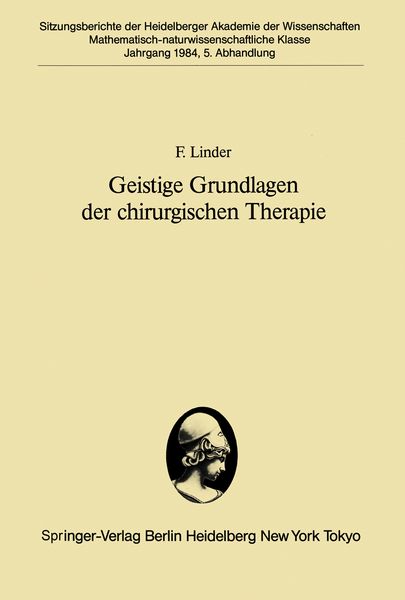 Produktbild: Geistige Grundlagen der chirurgischen Therapie