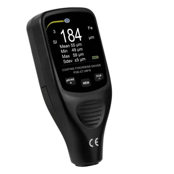 Produktbild: PCE Instruments Materialdickenmessger&auml;t PCE-CT 26FN | 0 ... 1250 &micro;m | Genauigkeit: &plusmn;(3 % + 2 &micro;m) oder &plusmn;(3 % + 0,1 mils)
