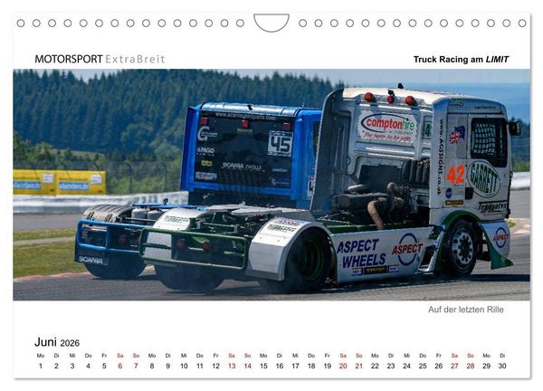 Produktbild: Truck Racing am LIMIT - Panoramabilder (Wandkalender 2026 DIN A4 quer), CALVENDO Monatskalender