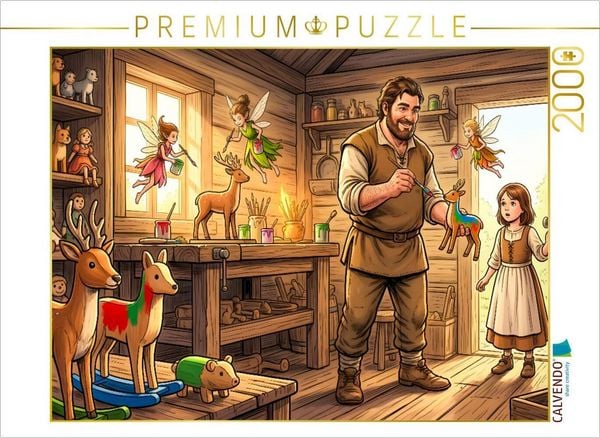 CALVENDO Puzzle Die Ryls helfen Claus beim Spielzeug | 2000 Teile Lege-Größe 90 × 67 cm Foto-Puzzle für glückliche Stunden