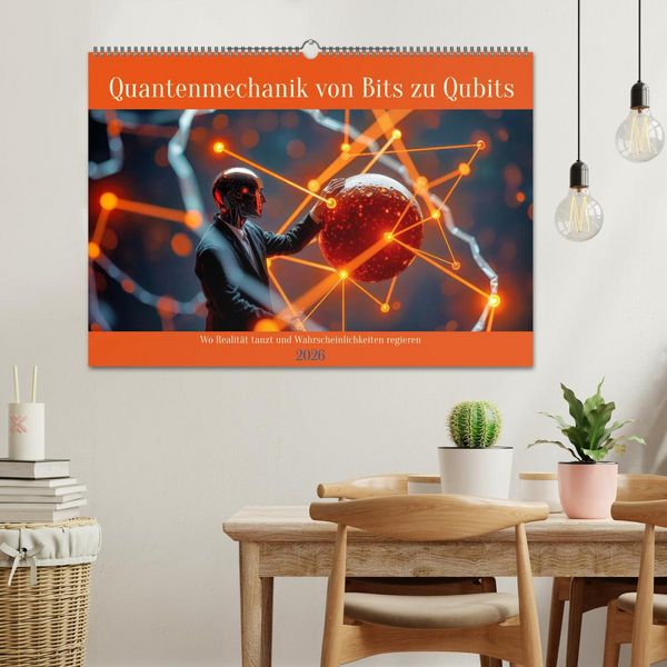 Produktbild: Quantenmechanik von Bits zu Qubits (Wandkalender 2026 DIN A2 quer), CALVENDO Monatskalender