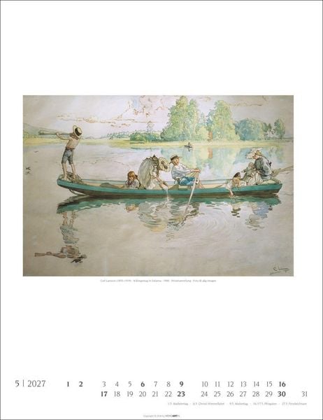 Produktbild: Carl Larsson Kalender 2027
