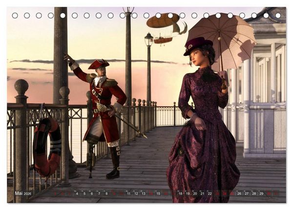 Produktbild: Steampunk P&auml;rchen (Tischkalender 2026 DIN A5 quer), CALVENDO Monatskalender