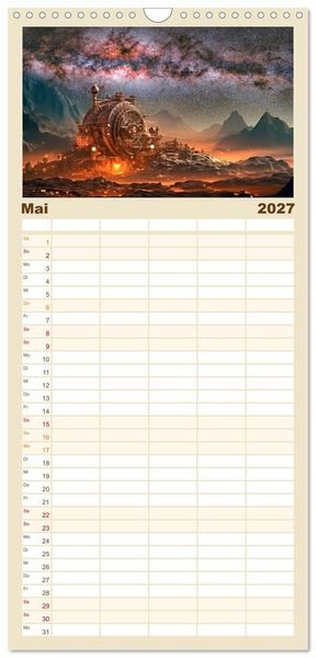 Produktbild: Familienplaner 2027 - Was heute noch wie ein M&auml;rchen klingt... mit 5 Spalten (Wandkalender, 21 x 45 cm) CALVENDO