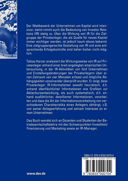 Produktbild: Investor Relations f&uuml;r Privatanleger