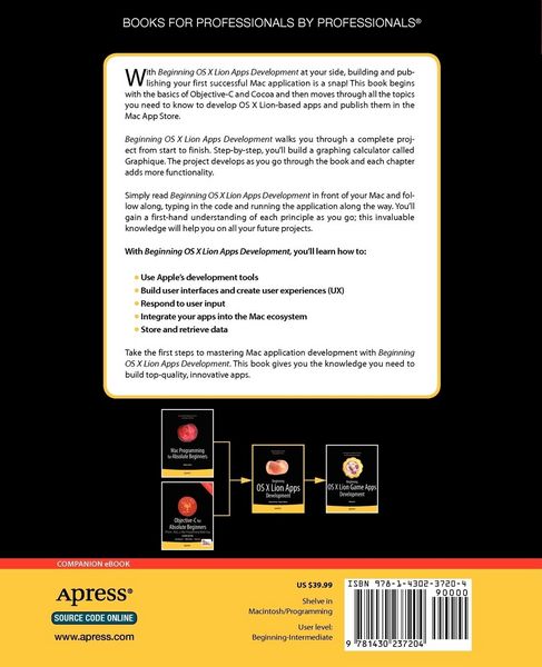Produktbild: Beginning OS X Lion Apps Development