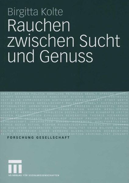 Produktbild: Rauchen zwischen Sucht und Genuss