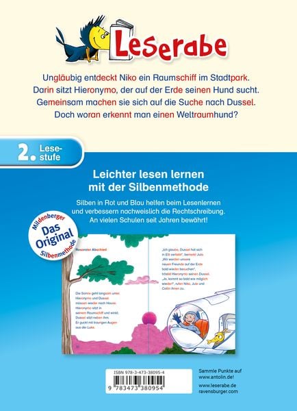 Produktbild: Leserabe mit Mildenberger Silbenmethode - Besuch aus dem Weltraum