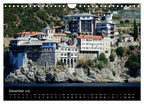 Produktbild: Chalkidiki: Kassandra, Sithonia, Athos (Wall Calendar 2026 DIN A4 landscape), CALVENDO 12 Month Wall Calendar