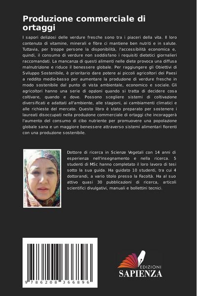 Produktbild: Produzione commerciale di ortaggi