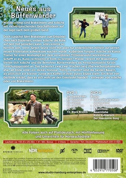 Produktbild: Neues aus B&uuml;ttenwarder - Folgen 68-73 [2 DVDs]
