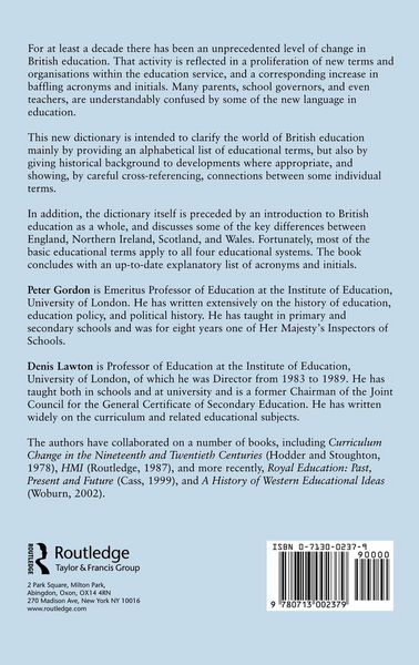 Produktbild: Dictionary of British Education