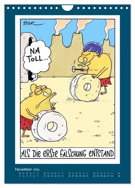 Produktbild: Na Toll! Comics von Martin Zak (Wandkalender 2026 DIN A4 hoch), CALVENDO Monatskalender