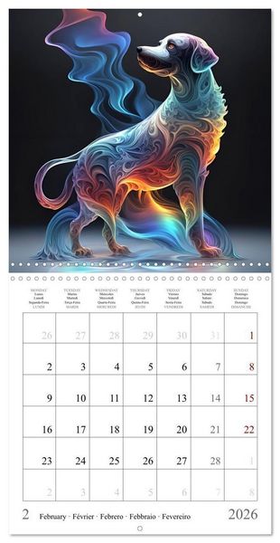 Produktbild: Rainbow Creatures (Wall Calendar 2026 12 &times; 12 Inch) CALVENDO 12 Month Wall Calendar