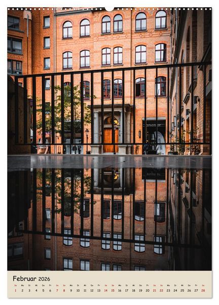 Produktbild: Hamburg Spiegelungen 2026 (hochwertiger Premium Wandkalender 2026 DIN A2 hoch), Kunstdruck in Hochglanz