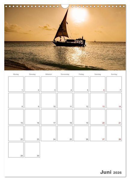 Produktbild: Sansibar - Traumreiseziel (Wandkalender 2026 DIN A3 hoch), CALVENDO Monatskalender