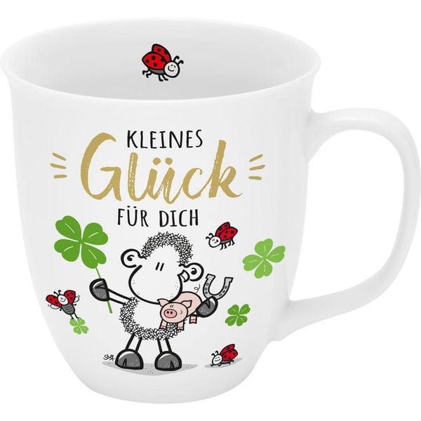 Produktbild: Tasse mit Golddruck "Kleines Gl&uuml;ck f&uuml;r dich"