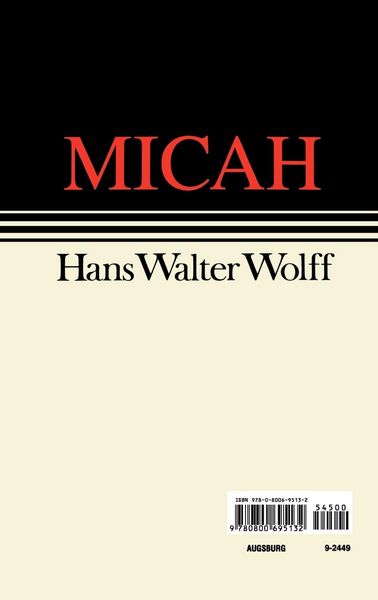 Produktbild: Micah Continental Commentary