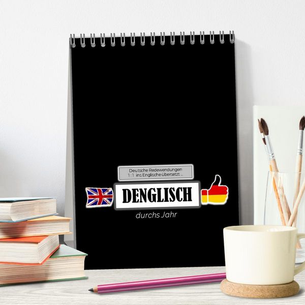 Produktbild: DENGLISCH durchs Jahr (Tischkalender 2026 DIN A5 hoch), CALVENDO Monatskalender