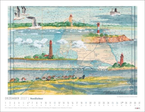 Produktbild: Nordlichter - See(h)karten Kalender 2027