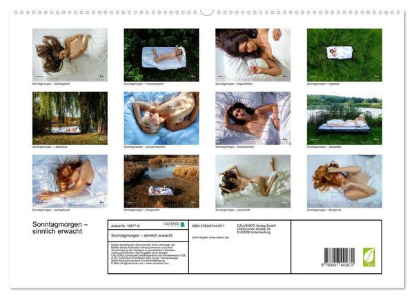 Produktbild: Sonntagmorgen &ndash; sinnlich erwacht (hochwertiger Premium Wandkalender 2026 DIN A2 quer), Kunstdruck in Hochglanz