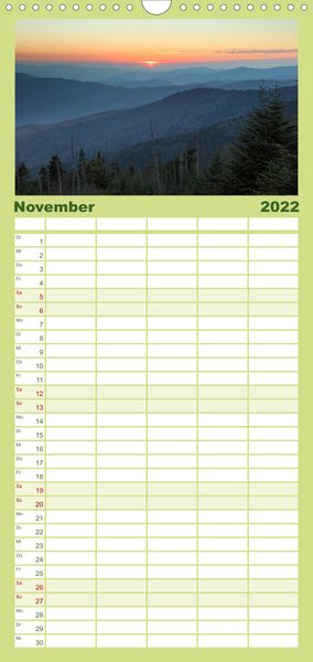 Produktbild: Familienplaner S&uuml;dosten der USA (Wandkalender 2022 , 21 cm x 45 cm, hoch)