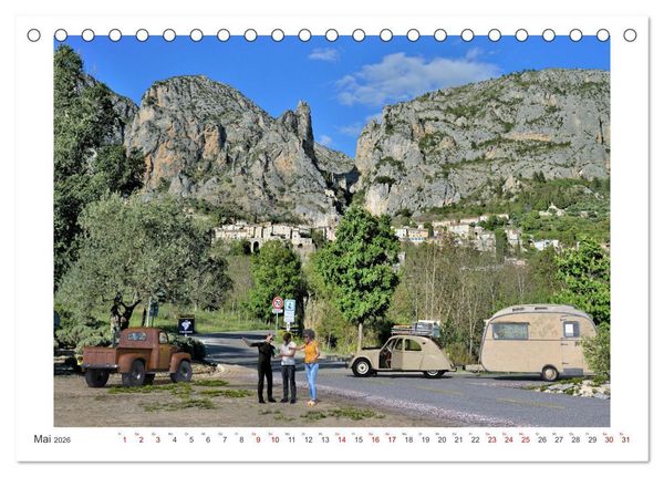 Produktbild: Vintage Caravaning (Tischkalender 2026 DIN A5 quer), CALVENDO Monatskalender