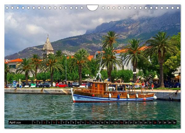 Produktbild: Makarska Riviera - Malerische Urlaubsorte in Dalmatien (Wandkalender 2026 DIN A4 quer), CALVENDO Monatskalender