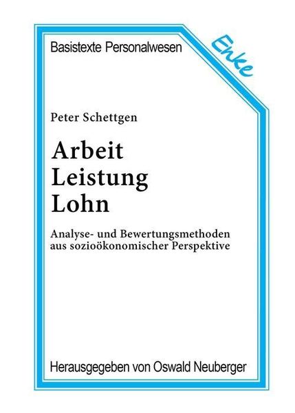 Produktbild: Arbeit, Leistung, Lohn