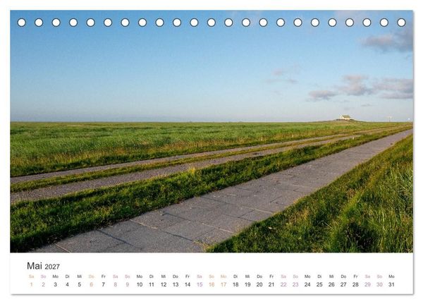 Produktbild: Hamburger Hallig - Der Weg ist das Ziel (Tischkalender 2027 DIN A5 quer), CALVENDO Monatskalender