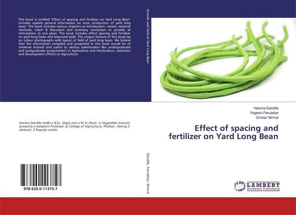 Produktbild: Effect of spacing and fertilizer on Yard Long Bean