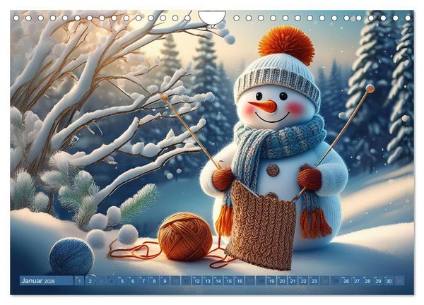 Produktbild: Stricken einmal anders (Wandkalender 2026 DIN A4 quer), CALVENDO Monatskalender