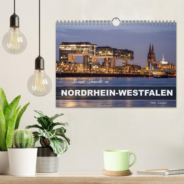 Produktbild: Blaue Stunde in Nordrhein-Westfalen (Wandkalender 2026 DIN A4 quer), CALVENDO Monatskalender