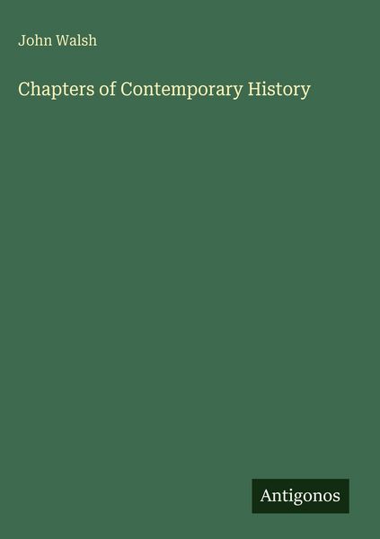 Produktbild: Chapters of Contemporary History
