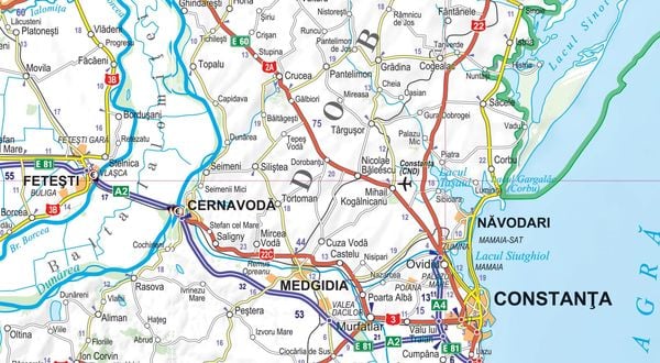 Produktbild: MoTourMaps Rum&auml;nien Auto- und Motorradkarte 1:800.000