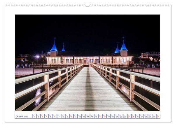 Produktbild: Die Ostsee von Ahlbeck nach Heringsdorf (Wandkalender 2026 DIN A2 quer), CALVENDO Monatskalender