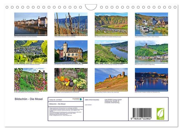 Produktbild: Bildsch&ouml;n - Die Mosel (Wandkalender 2026 DIN A4 quer), CALVENDO Monatskalender
