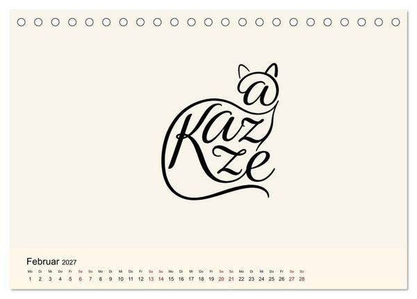 Produktbild: Buchstabentiere (Tischkalender 2027 DIN A5 quer), CALVENDO Monatskalender