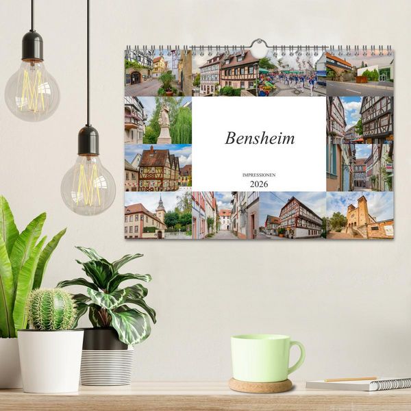 Produktbild: Bensheim Impressionen (Wandkalender 2026 DIN A4 quer), CALVENDO Monatskalender