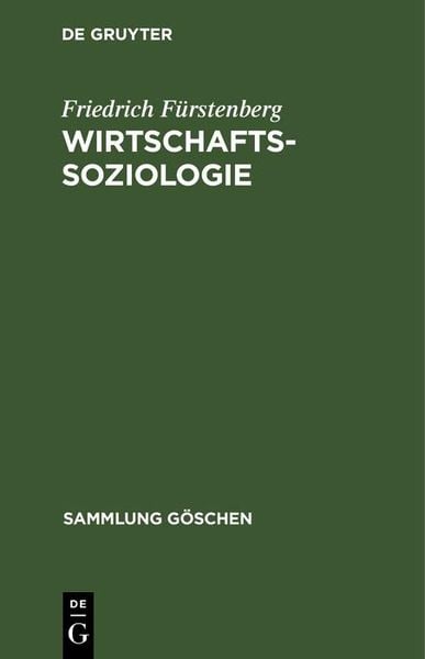 Produktbild: Wirtschaftssoziologie
