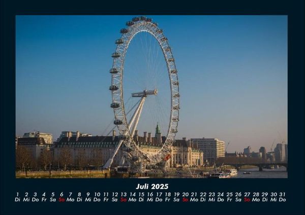 Produktbild: London 2025 Fotokalender DIN A4