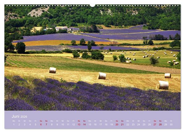 Produktbild: Die Farben der Provence... und der Duft des Lavendels... (Wandkalender 2026 DIN A2 quer), CALVENDO Monatskalender