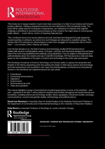 Produktbild: Routledge Handbook of Science, Technology, and Society